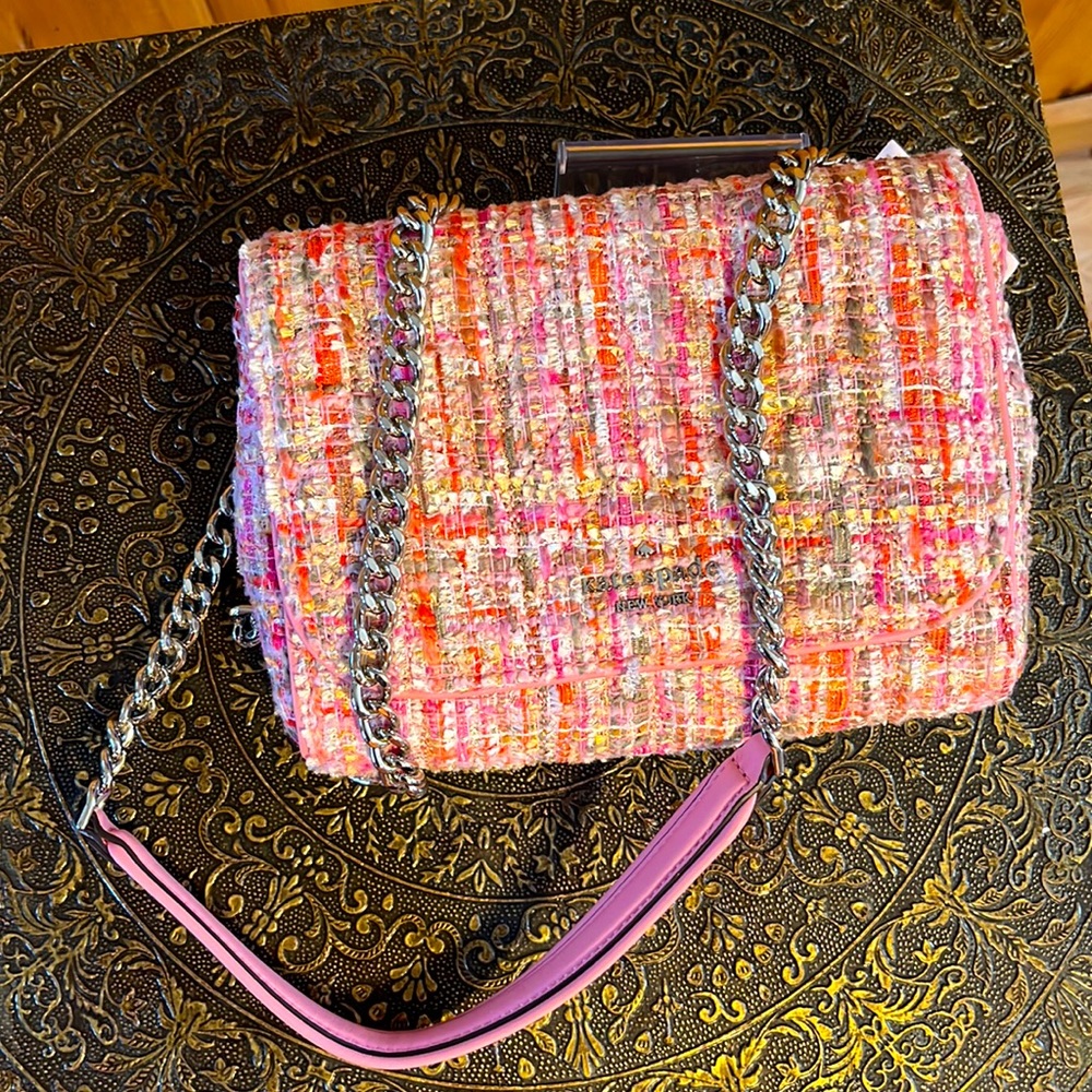 - Kate Spade New York BRIAR LANE QUILTED TWEED MINI EMELYN CROSSBODY.
